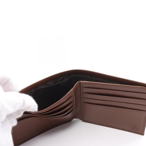 Gucci Interlocking G GG Supreme Bi-fold Wallet Coated Canvas Leather Men's Gr... - Picture 6 of 6
